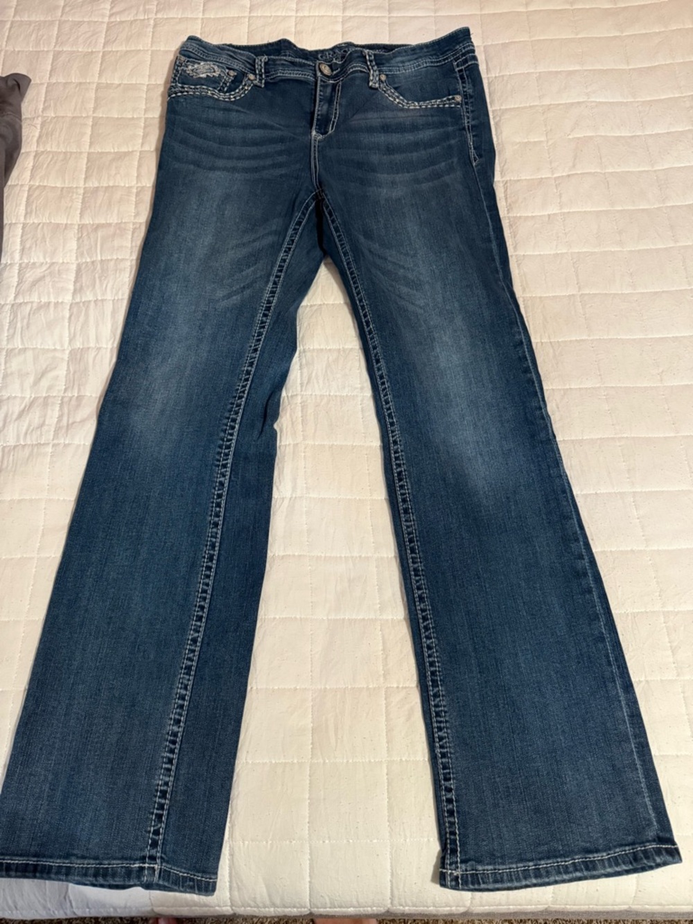 Grace in LA Dark Blue Bootcut Jeans